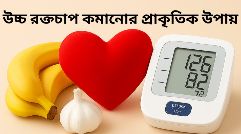 উচ্চ রক্তচাপ কমানোর প্রাকৃতিক উপায়